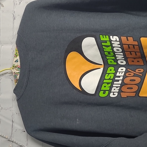 White Castle Fast Food Slider Graphic Dark Gray Pullover Employee Mens Size 3XL - Picture 8 of 17